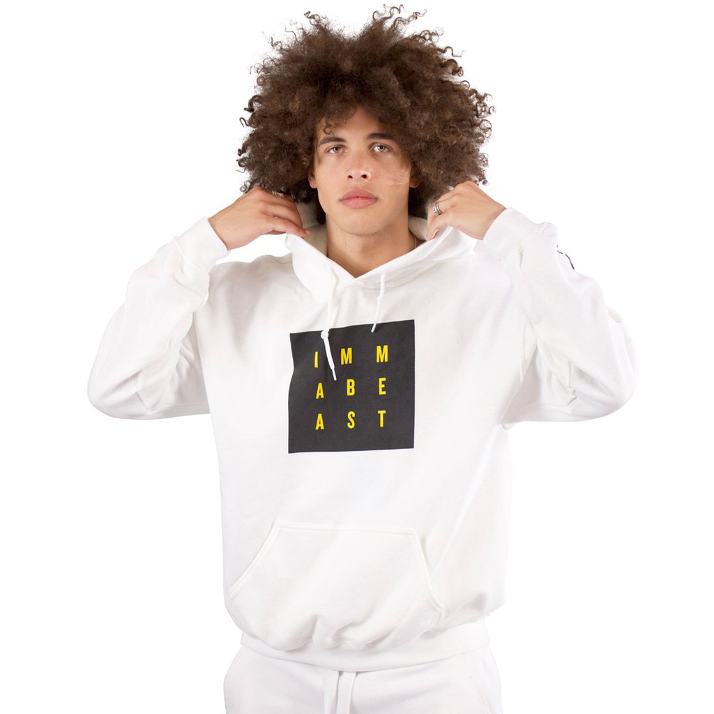 White IMMABEAST Hoodie